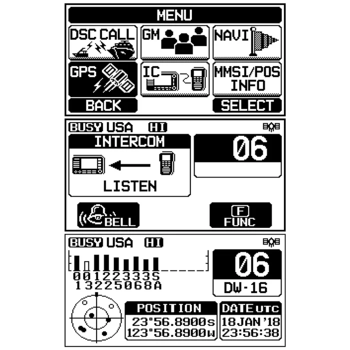 VHF fixe Standard Horizon GX1800G avec GPS – Blanc – Image 3