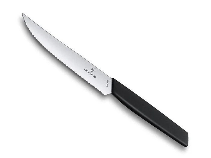 VIC 6.9003.12W COUTEAU STEAK VICTORINOX SWISS MODERN 12CM NOIR