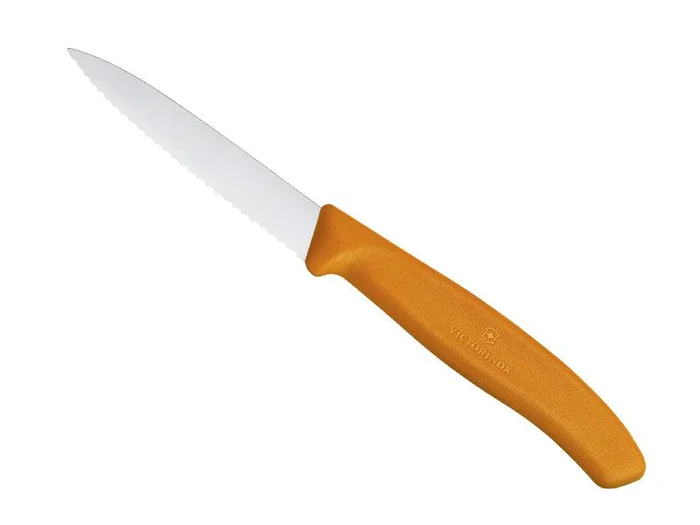 VIC6.7636.L119 VICTORINOX COUTEAU OFFICE SWISSCLASSIC 8CM ORANGE A DENTS