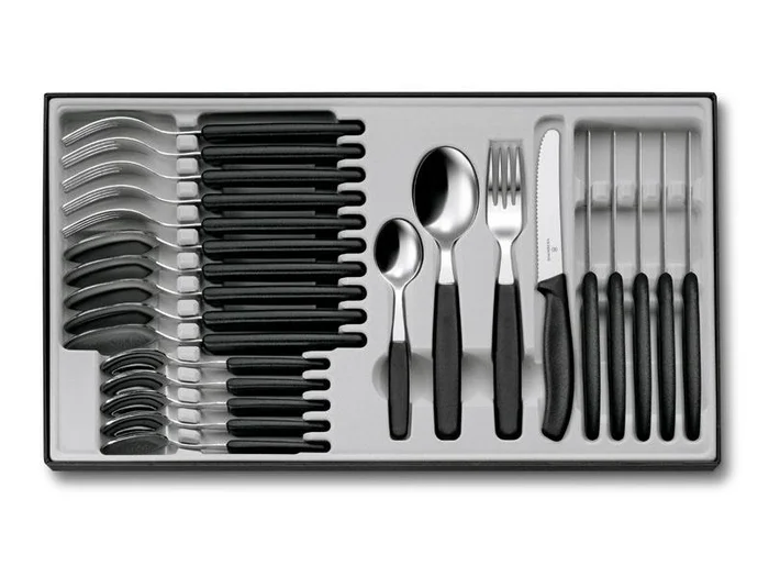 VIC6.7833.24 – VICTORINOX MENAGERE 24 PIECES SWISSCLASSIC TABLE NOIR