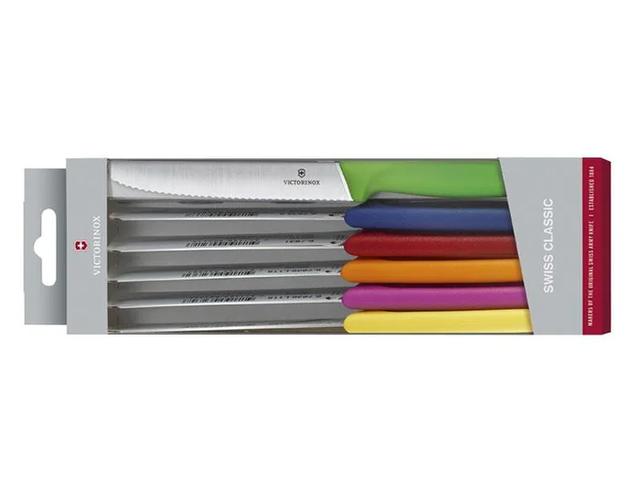 VIC6.7839.6G VICTORINOX COFFRET 6 CTX TOMATE SWISSCLASSIC 11CM ASSORTIS