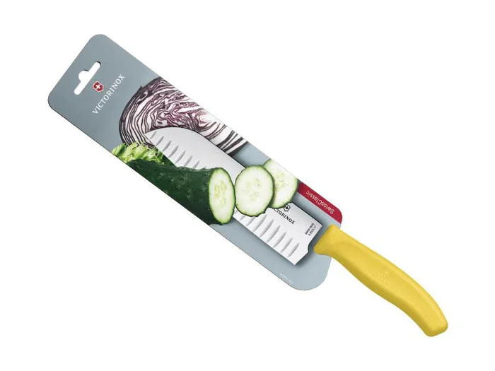 VIC6.8526.17L8B VICTORINOX SANTOKU SWISSCLASSIC 17CM ALV. JAUNE