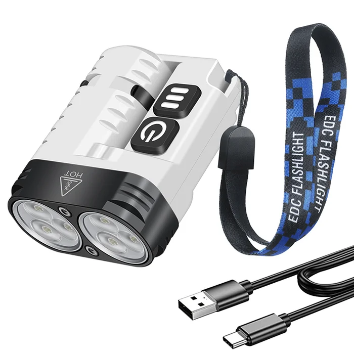 VIPU6 – VIPERADE U6 Lampe Torche 1600lm Rechargeable Blanc