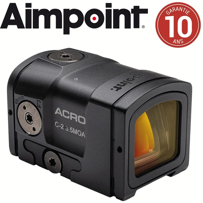 Viseur Aimpoint Acro C-2 Micro 3.5MOA + Embase QD Amovible Weaver