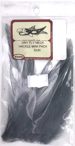 Wapsi Dry Fly Neck Hackle Mini Pack Small – Dun
