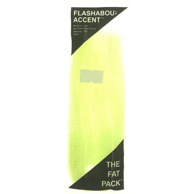Wapsi Flashabou Accent – Jaune fluorescent / Perle