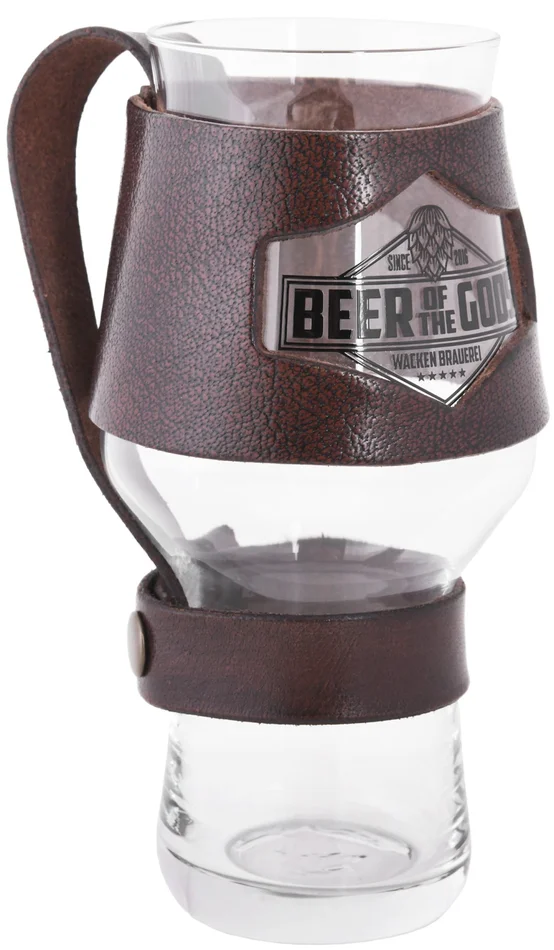 WBGHBR – LARP Wacken Brauerei Support pour verre à bière, cuir