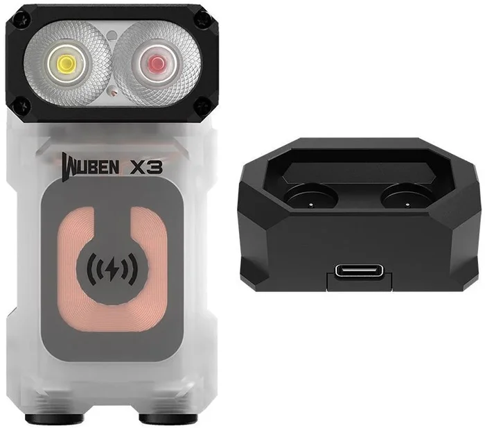 WBNX3W – WUBEN X3 Owl Lampe Torche Rotative BLANC