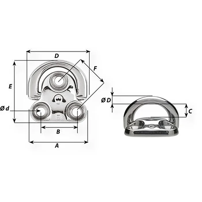 Wichard Oeil Articulé – Diamètre 15/64″ – Image 2