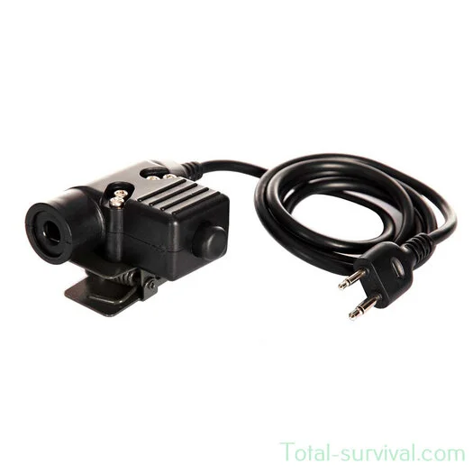 Z-Tactical Z113 Icom / Nato jack P.T.T. adaptateur de casque U94 Connecteur 2-pin