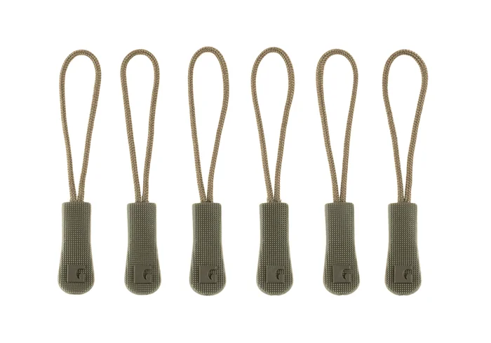 Zipper Puller Large – 6 pièces – Ranger Green Clawgear